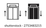 Elevator icons for website design and development, app development. EPS10