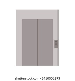 Elevator illustrated on white background