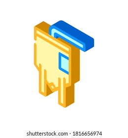 elevator industry production building isometric icon vector. elevator industry production building sign. isolated symbol illustration