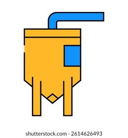 elevator industry production building line icon vector. elevator industry production building sign. isolated symbol illustration