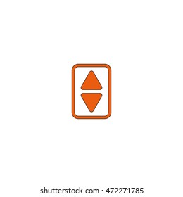 Elevator or lift buttons icon.