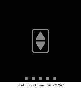 Elevator or lift buttons icon.