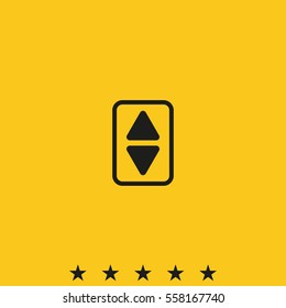 Elevator or lift buttons icon.