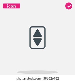 Elevator or lift buttons icon.