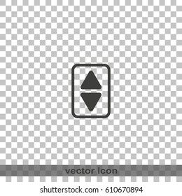 Elevator or lift buttons icon.