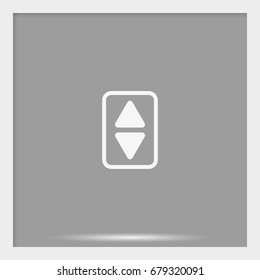 Elevator or lift buttons icon.