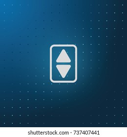 Elevator or lift buttons icon.