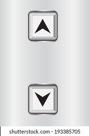 elevator or lift buttons vector illustrations