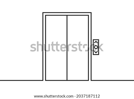 Elevator or lift concept. Vector illustration.