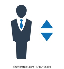 Elevator, lift flat vector icon