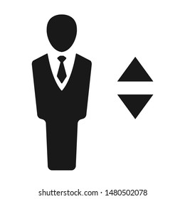 Elevator, lift flat vector icon