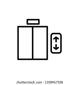 elevator, lift icon