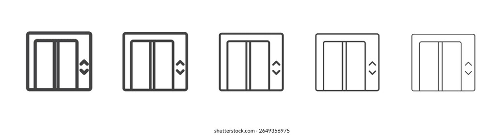 Aufzug Symbol Linie Grafik Illustration Symbol