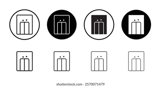 Elevator lift icon Outline vector for web ui