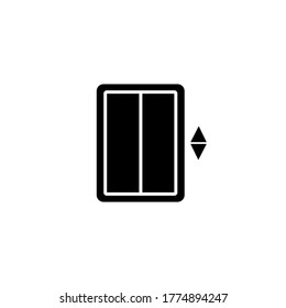 Elevator, lift icon. Vector on isolated white background. EPS 10