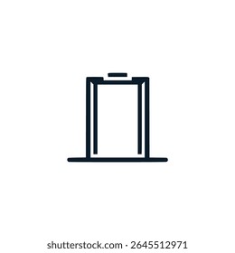 elevator lift for people and cargo company logo vector illustration template design