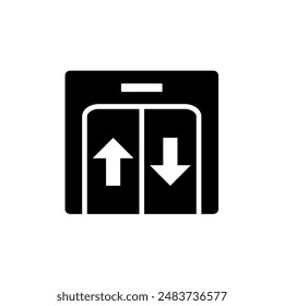 Aufzug, Lift - Piktogramm, Vektorgrafik Symbol	