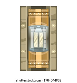 Elevator of lift vector icon.Cartoon vector icon isolated on white background elevator of lift.