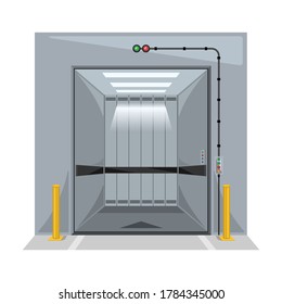 Elevator of lift vector icon.Cartoon vector icon isolated on white background elevator of lift.