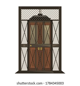 Elevator of lift vector icon.Cartoon vector icon isolated on white background elevator of lift.