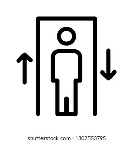 elevator line icon