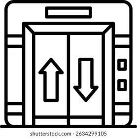 Ascensor Nuevo Vector de diseño de iconos creativos