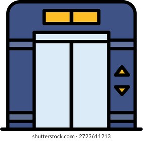 Elevador Novo Vetor de Design de Ícone Criativo