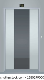 Elevator open door. vector illustration