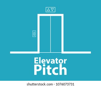 Elevator pitch concept. Business clipart