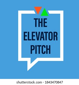 The elevator pitch design. Clipart image. illustration. Clipart image.