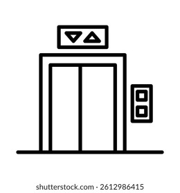 Elevator Pitch Vector Line Icon Design