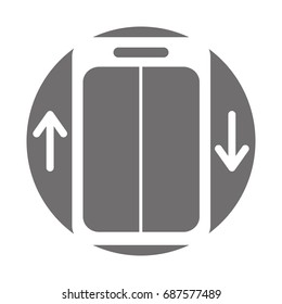 elevator service isolated icon