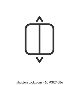 Elevator Simple Vector Icon