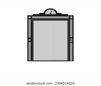 Elevator SVG - Can open gate and do animation with it svg