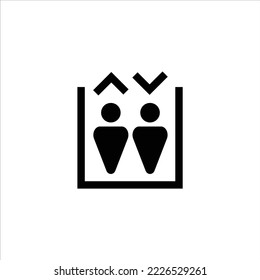 elevator symbol, elevator icon. For applications, mark the room.