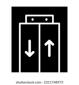 Elevator Vector Glyph Icon For Personal And Commercial Use.
