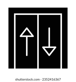 Elevator Vector Glyph Icon For Personal And Commercial Use.
