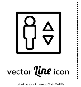 elevator vector icon