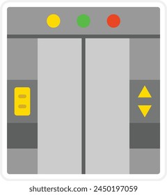 Elevator vector icon. Can be used for printing, mobile and web applications.