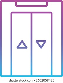 Elevator vector icon. Can be used for printing, mobile and web applications.