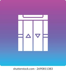 Icono de Vector de ascensor. Se puede utilizar para aplicaciones de impresión, móviles y de Web.