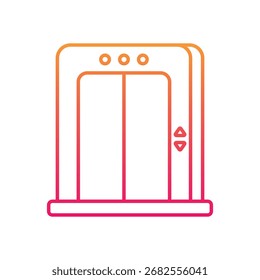 Icono de Vector de ascensor concepto de icono de Vector Ilustración de stock
