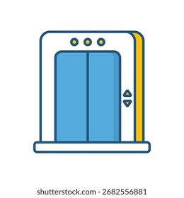 Icono de Vector de ascensor concepto de icono de Vector Ilustración de stock