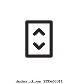 Elevator vector icon. Elevator flat sign design. Elevator symbol pictogram. UX UI icon