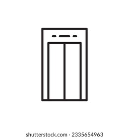 Elevator vector icon. Elevator flat sign design. Elevator symbol pictogram. UX UI icon