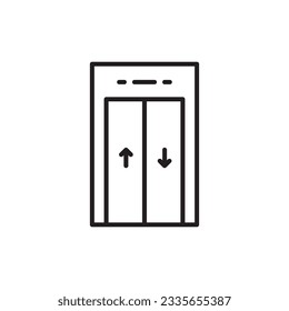 Elevator vector icon. Elevator flat sign design. Elevator symbol pictogram. UX UI icon