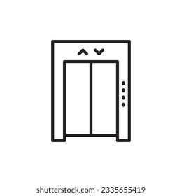 Elevator vector icon. Elevator flat sign design. Elevator symbol pictogram. UX UI icon