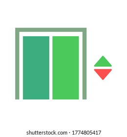 elevator vector icon logo design