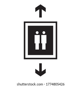elevator vector icon logo design