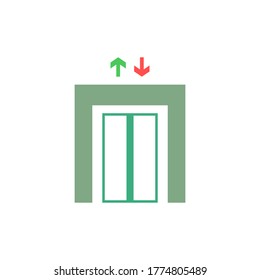 elevator vector icon logo design